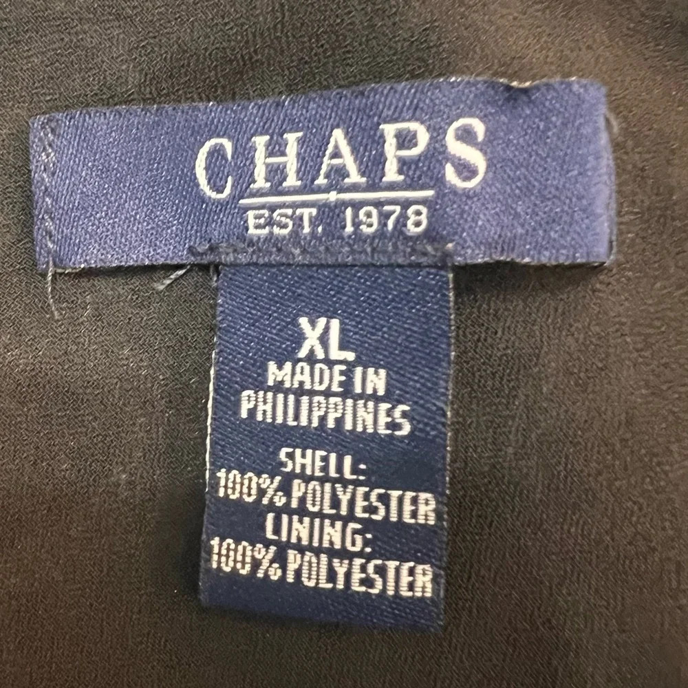 Chaps Gray And Black Leopard Print Layered And Li… - image 2